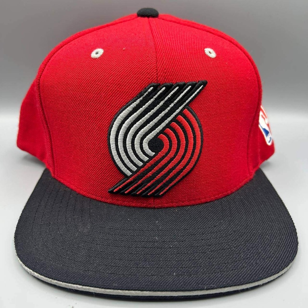 Portland Trail‎ Blazers Hat Men Embroidered Mitchell & Ness Snap Back Cap Wool